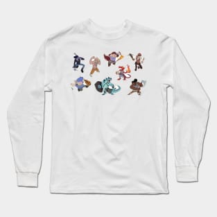 Cloak & Swagger Character Stickers Long Sleeve T-Shirt